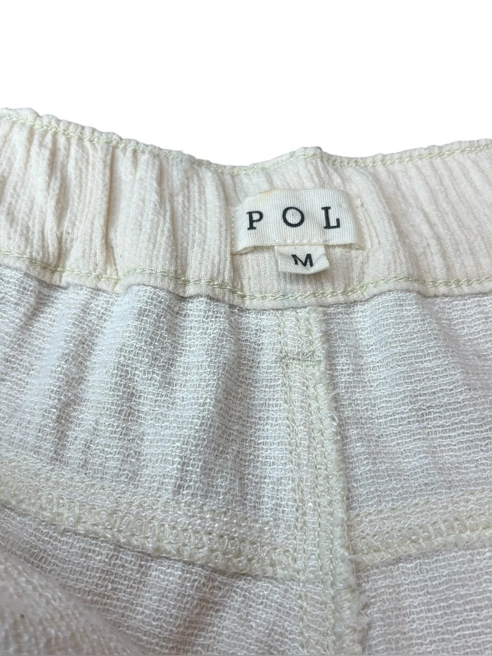 POL Embroidered Butterfly Wide Leg Trousers Medium Boho Cotton Cottagecore - Picture 5 of 12